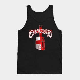 England St George Knight Helmet UK - cross flag Tank Top